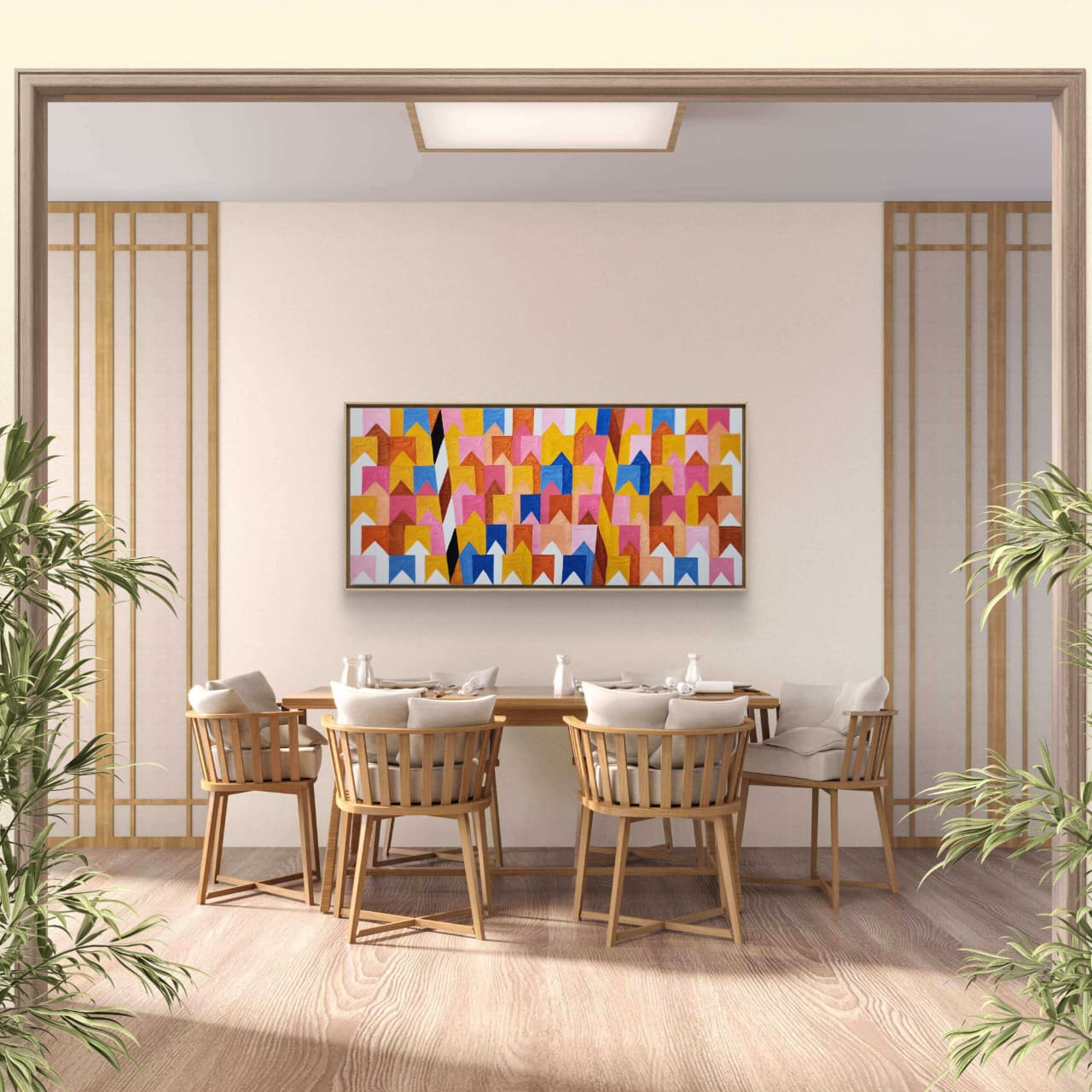 Têmpera Sobre Tela - 60 x 130 - Zi Facella - Imagem 3