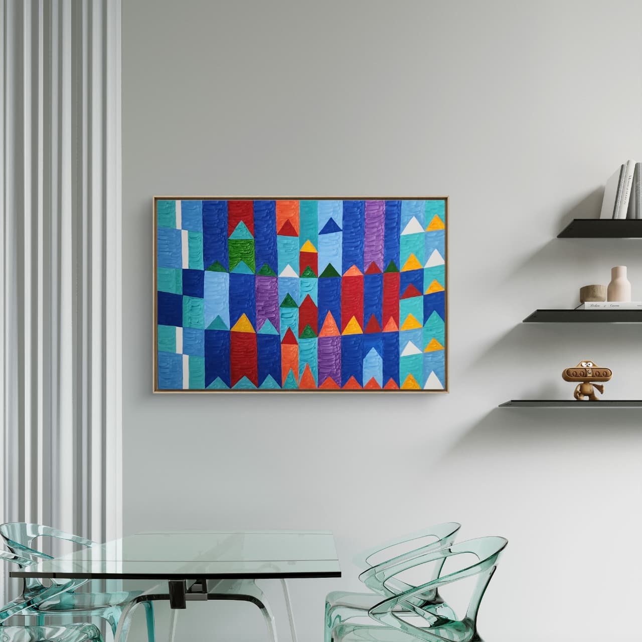 Têmpera Sobre Tela - 80 x 120 - Zi Facella - Imagem 2