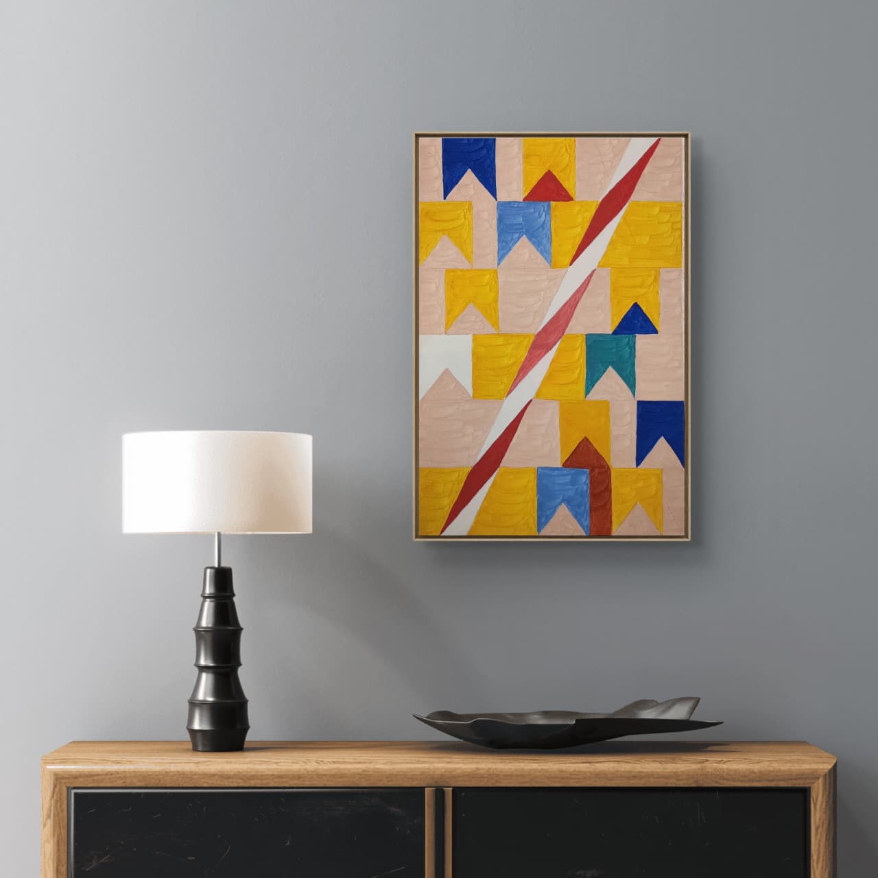 Têmpera Sobre Tela - 60 x 40 - Zi Facella - Imagem 3