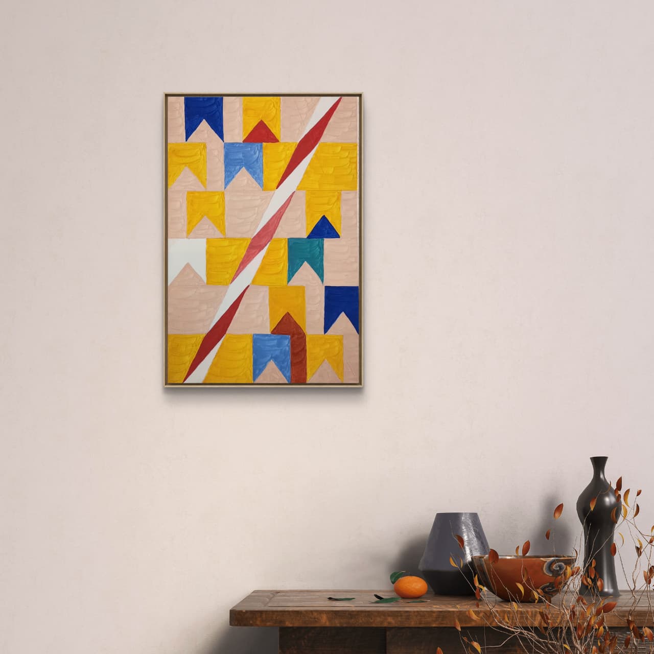 Têmpera Sobre Tela - 60 x 40 - Zi Facella - Imagem 2