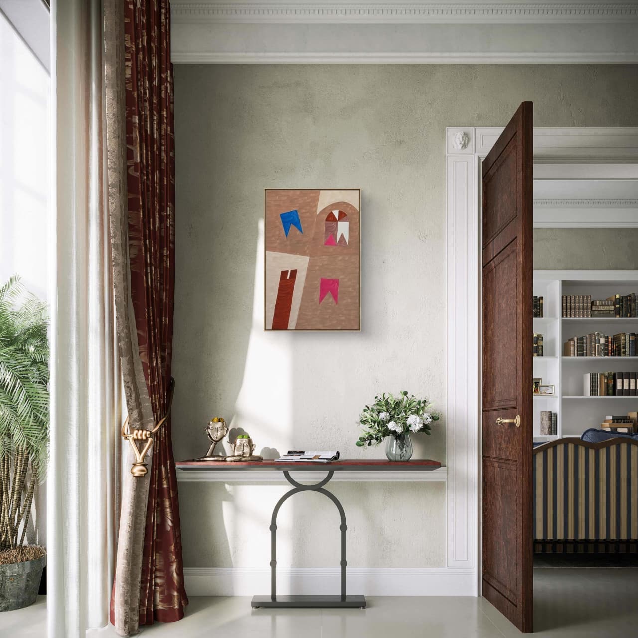 Têmpera Sobre Tela - 60 x 40 - Zi Facella - Imagem 3