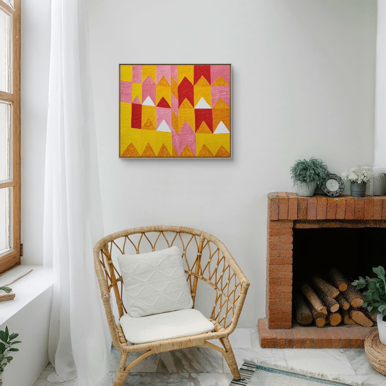 Têmpera Sobre Tela - 50 x 60 - Zi Facella - Imagem 2