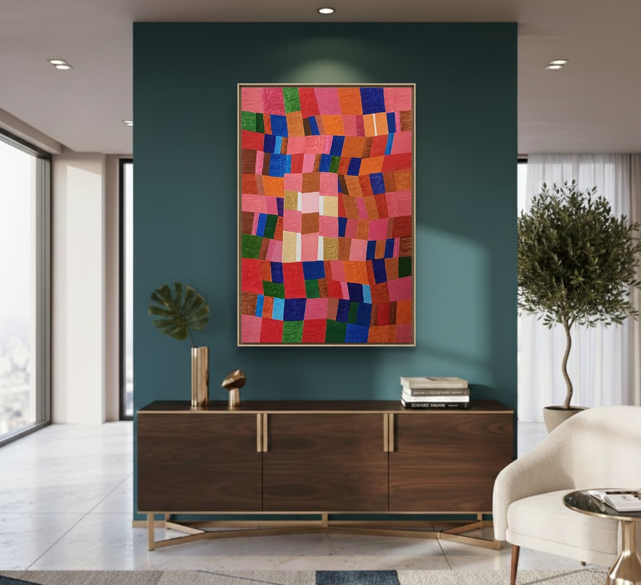 Têmpera Sobre Tela - 120 x 80 - Zi Facella - Imagem 2