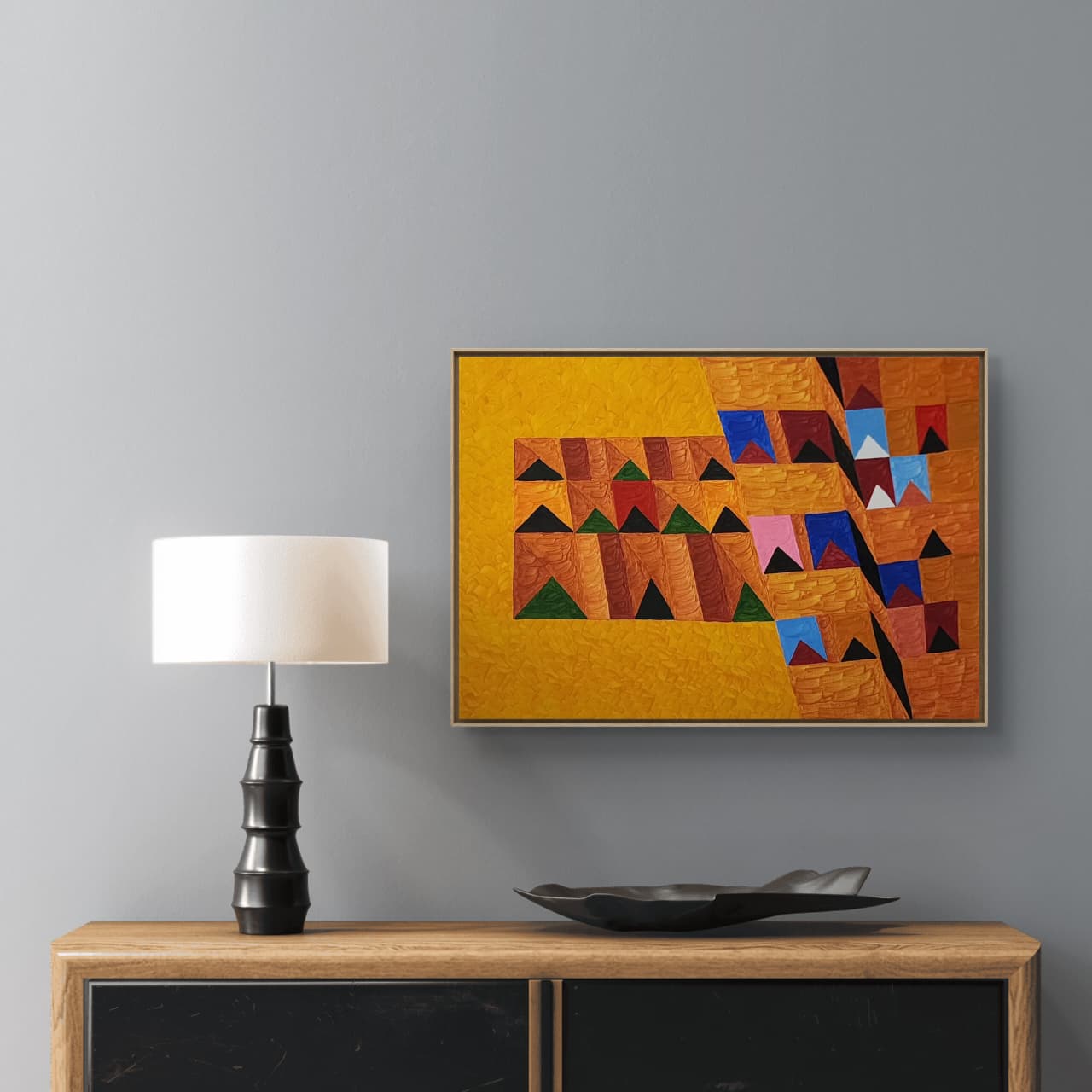 Têmpera Sobre Tela - 70 x 100 - Zi Facella - Imagem 2