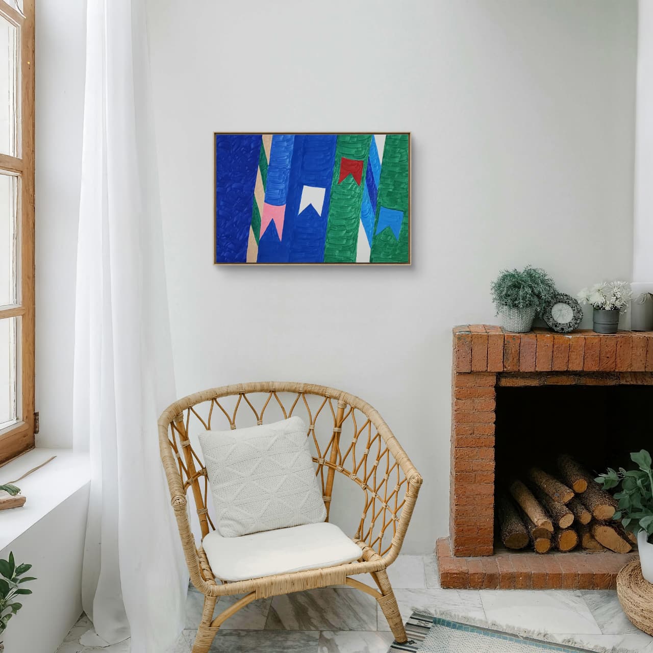 Têmpera Sobre Tela - 40 x 60 - Zi Facella - Imagem 2