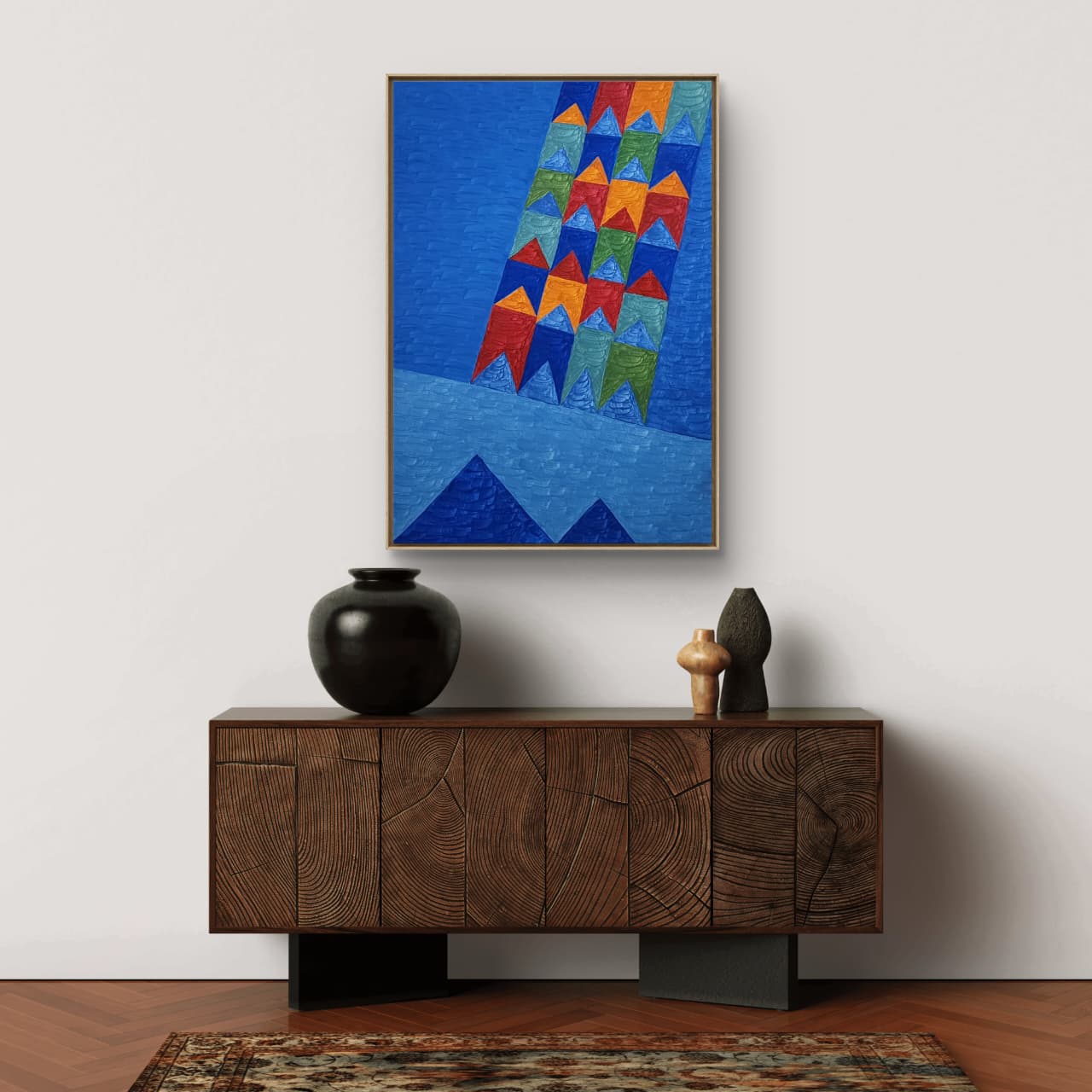 Têmpera Sobre Tela - 100 x 70 - Zi Facella - Imagem 2