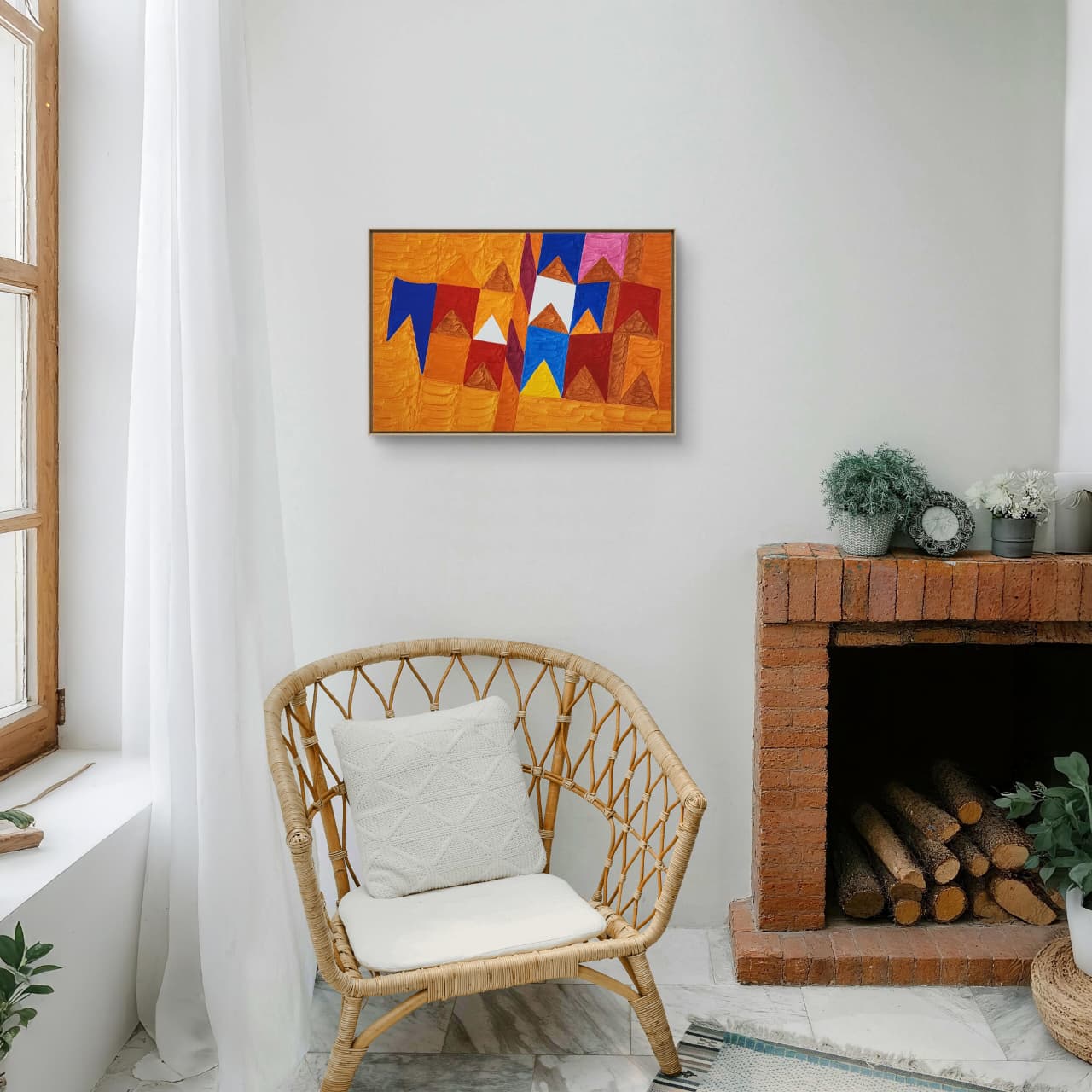 Têmpera Sobre Tela - 40 x 60 - Zi Facella - Imagem 2